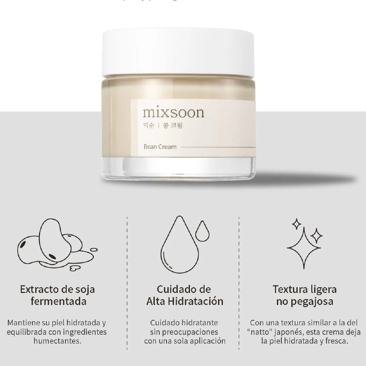 Mixsoon Bean Cream Crema Coreana Mixsoon Skincare Coreano - Image 8