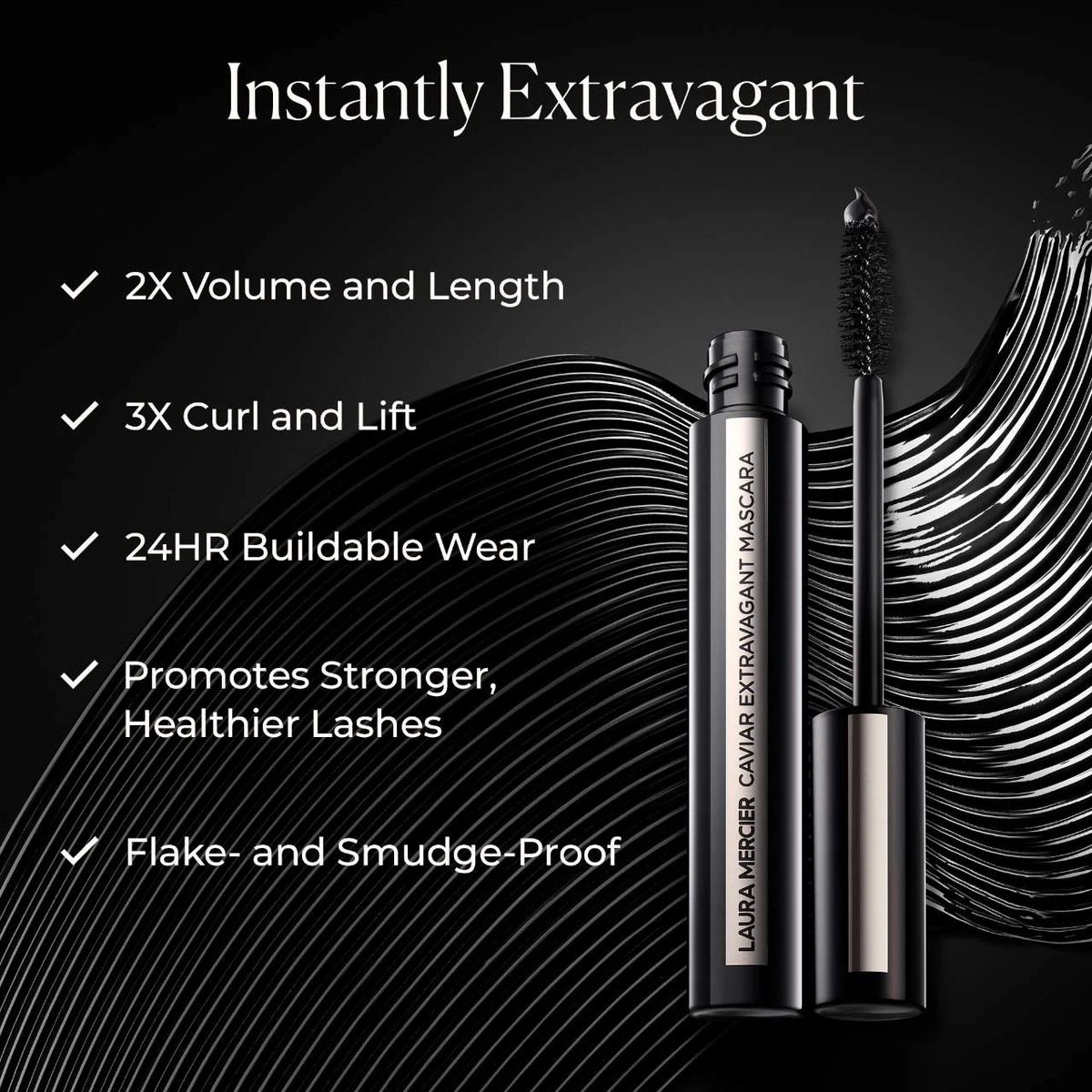 Laura Mercier Caviar Extravagant Mascara 8.5 Ml - Image 4