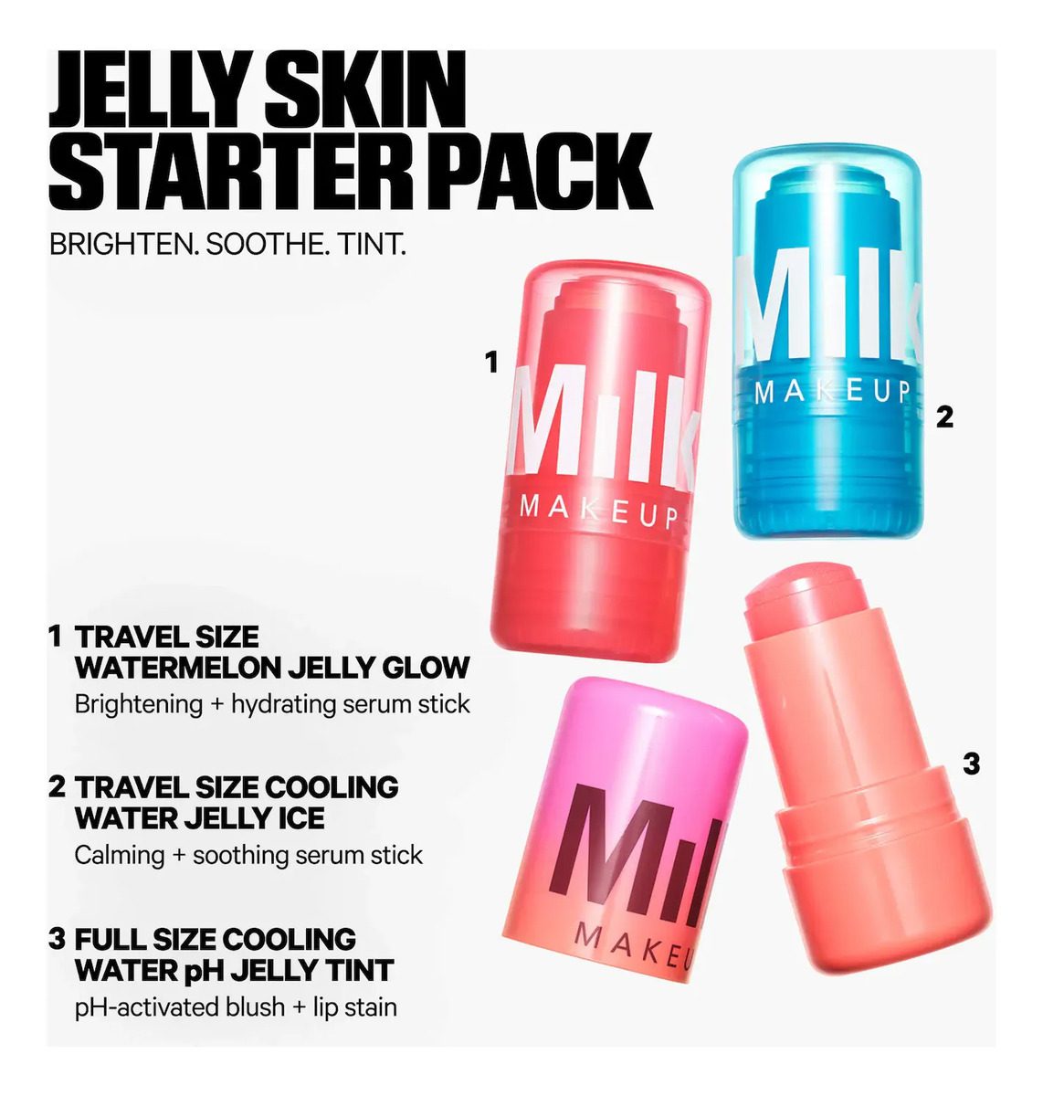 Milk Makeup - Jelly Skin Starter Pack Skincare + Tint Trio - Image 3