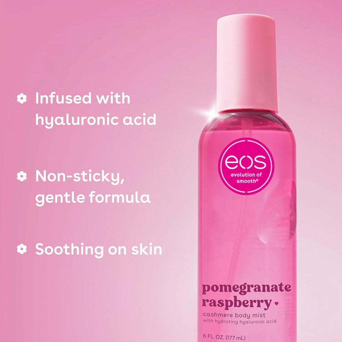 Eos Cashmere Body Mist Pomegranate Raspberry 177 Ml - Image 4