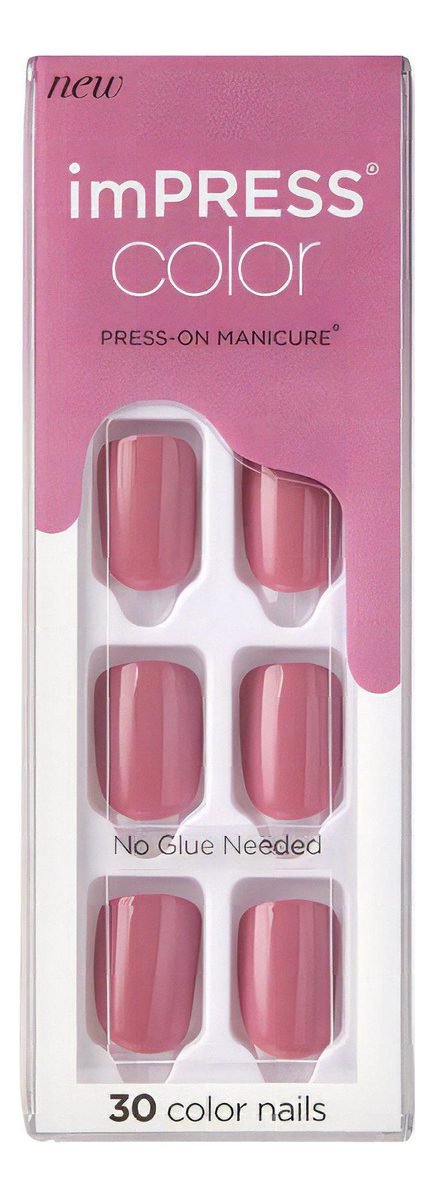 Uñas Postizas Impress Color Petal Pink Kiss