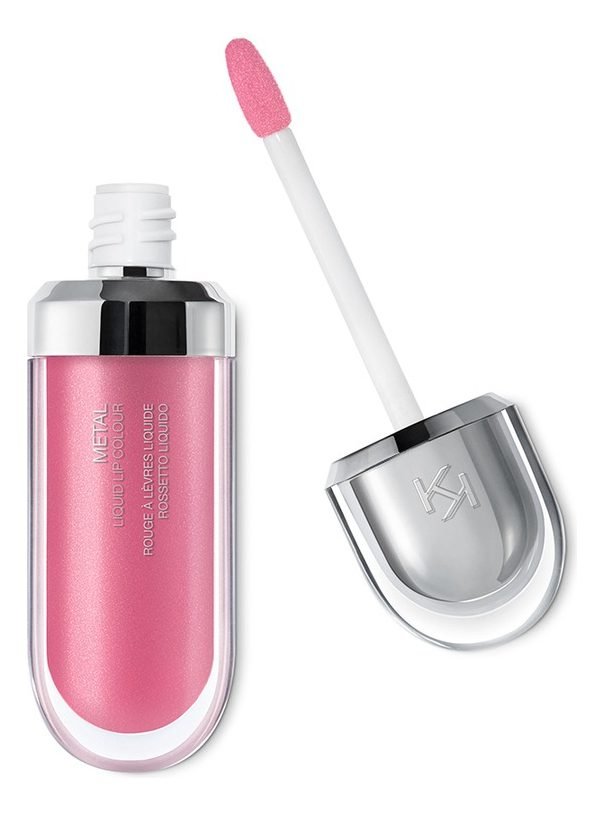 Lápiz Labial Líquido Metálico Kiko Milano, Color De Labios Líquido Metálico, Acabado Metálico, Color Rosa Vintage 02