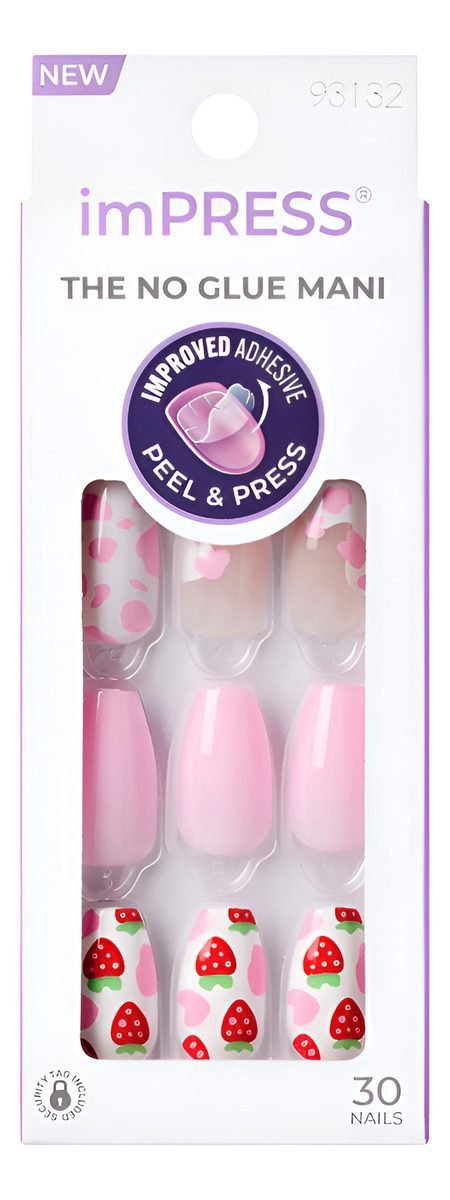 Uñas Postizas Impress Kiss Press On - Diseño Sweet Scoops