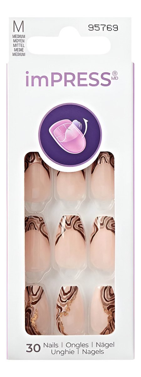 Kiss Impress Uñas Postizas - Modelo Undeniable